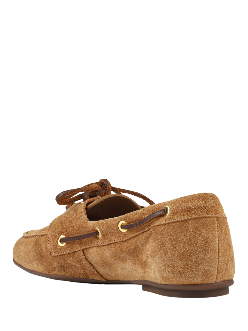 Product image 4 of 11, which shows Jones Bootmaker Perissa Suede Loafers, Tan, 3