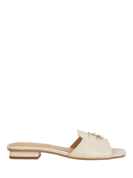 Dune London Lindo Leather Mules, Ecru