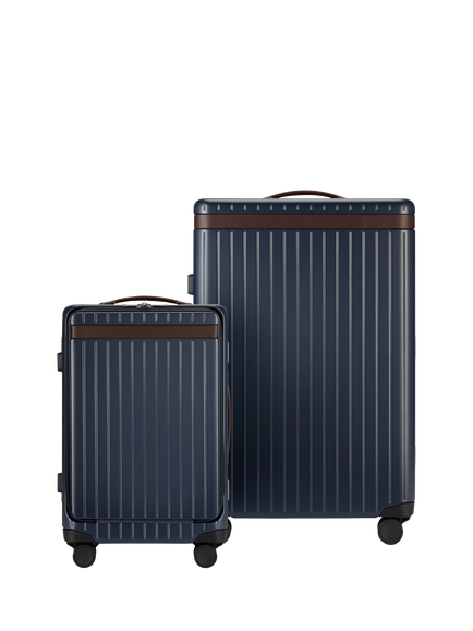 Carl Friedrik The Luggage Suitcase Set, Navy/Hackett