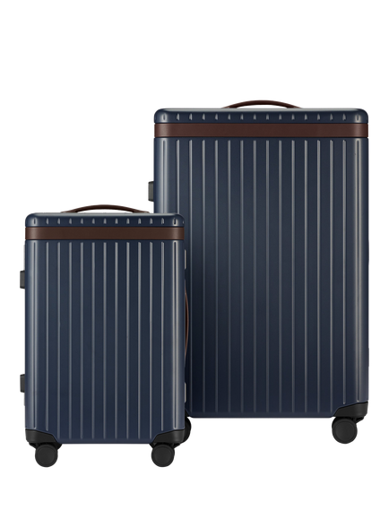 Carl Friedrik The Luggage Suitcase Set, Navy/Hackett