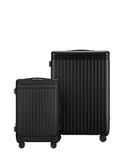Carl Friedrik The Luggage Suitcase Set, Black/Black
