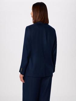 Whistles Relaxed Fit Single Breasted Blazer - view 2, Navy