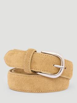 HUSH Polly Pure Suede Belt, Taupe Tan, Taupe Tan