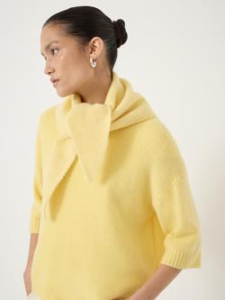 HUSH Raven Wool Rich Scarf, Mellow Yellow - view 2, Mellow Yellow