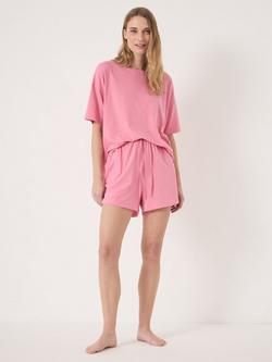 HUSH Darian Jersey Short Pyjama Set, Rose, Rose