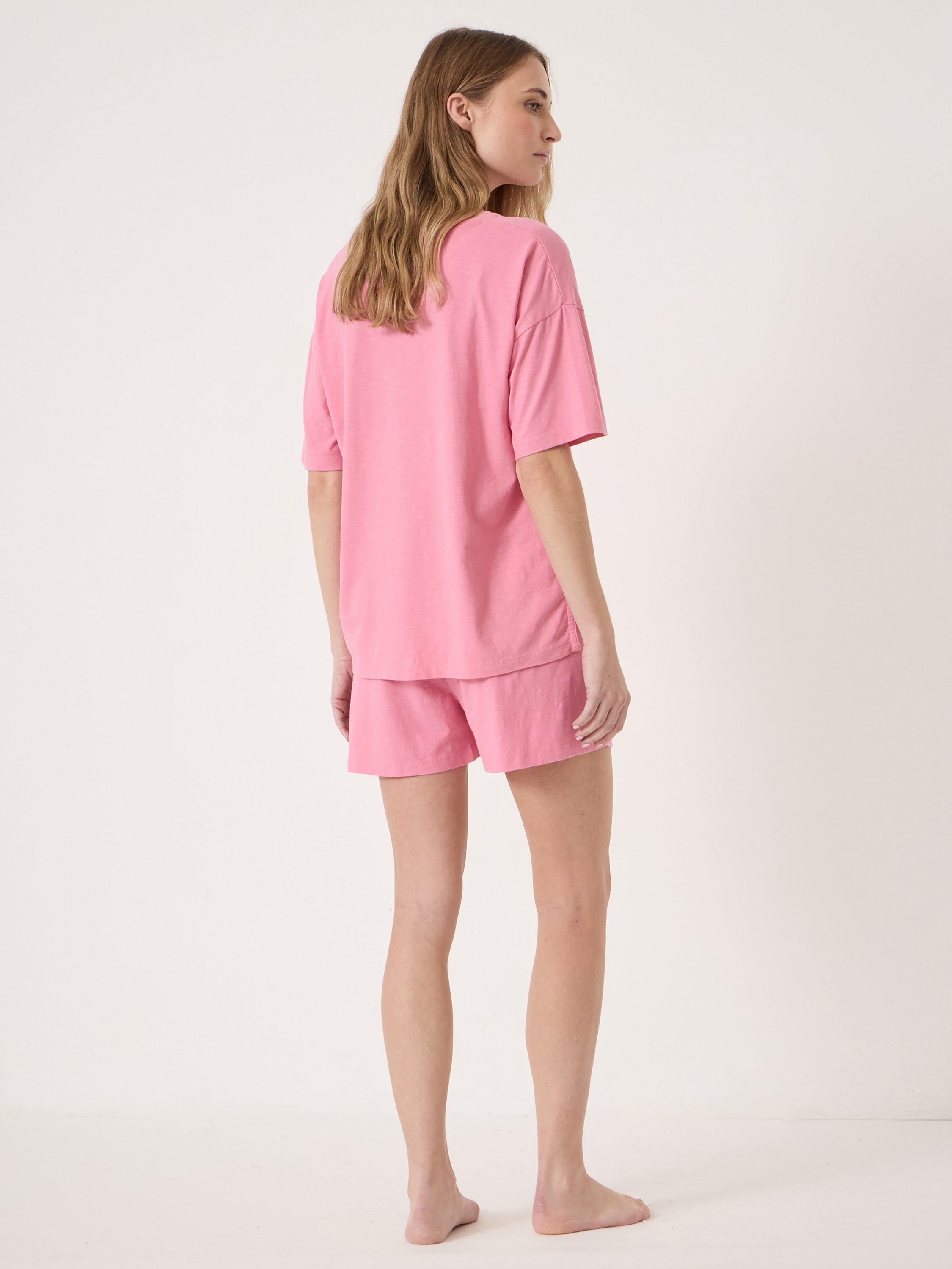 Product image 3 of 3, which shows HUSH Darian Jersey Short Pyjama Set, Rose, L-XL