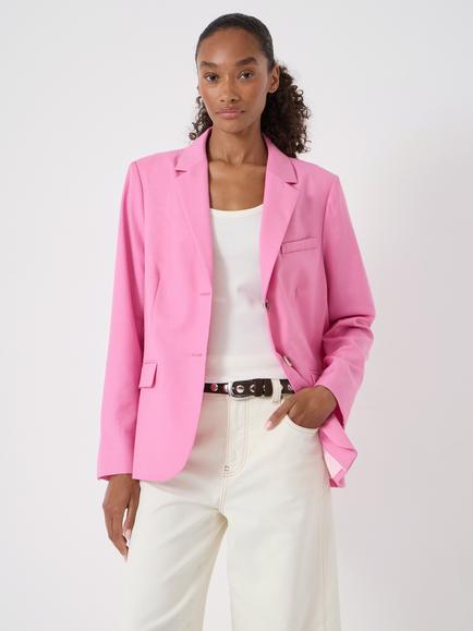 HUSH Bel Wool Blend Blazer, Pink, Pink