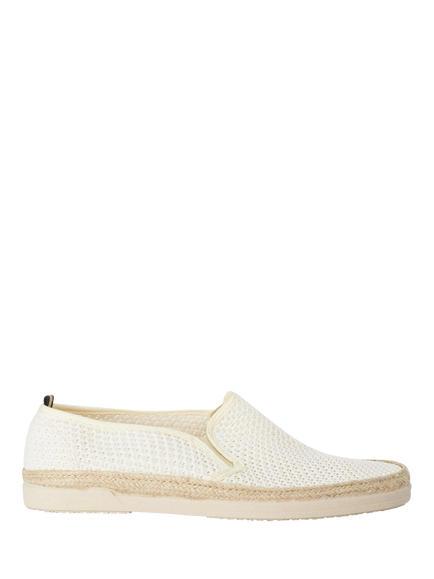 Dune London Fisherr Fabric Espadrille Shoes, Off White