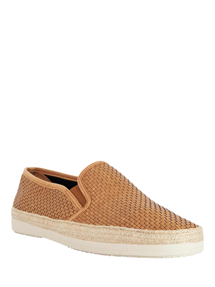 Dune London Fabbien Woven Slip On Espadrilles - view 2, Tan