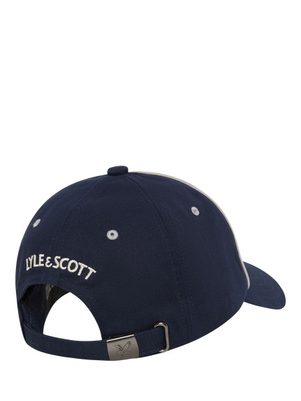 Lyle & Scott Piped Cap, Dark Navy - view 2, Dark Navy