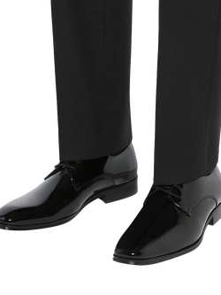 Dune London Satchel Wide Fit Patent Leather Brogues, Black - view 2, Black