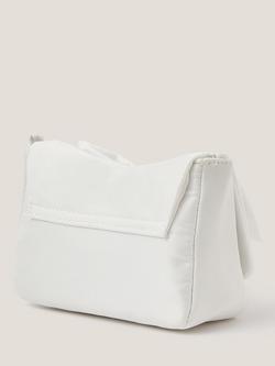 Monsoon Kids' Pearl Bow Satin Bag - view 2, Ivory
