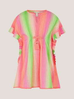 Monsoon Kids' Stripe Kaftan, Multi, Multi