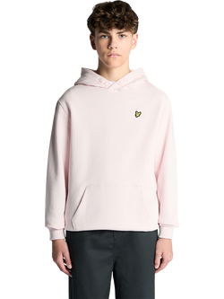Lyle & Scott Kids' Pure Cotton Pullover Hoodie, Light Pink, Light Pink