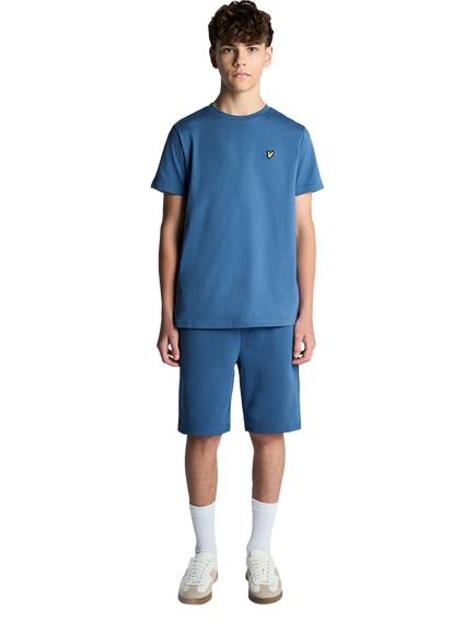 Lyle & Scott Kids' Cotton Jogger Shorts, Dark Cornflower, Dark Cornflower