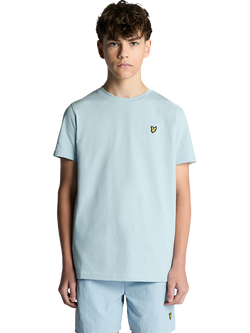 Lyle & Scott Kids' Plain T-Shirt, Opal Blue, Opal Blue