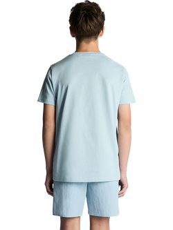 Lyle & Scott Kids' Plain T-Shirt, Opal Blue - view 2, Opal Blue