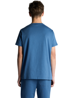 Lyle & Scott Kids' Plain T-Shirt, Dark Cornflower - view 2, Dark Cornflower