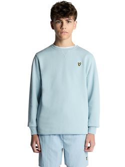 Lyle & Scott Crew Neck Logo Sweatshirt, Opal Blue, Opal Blue