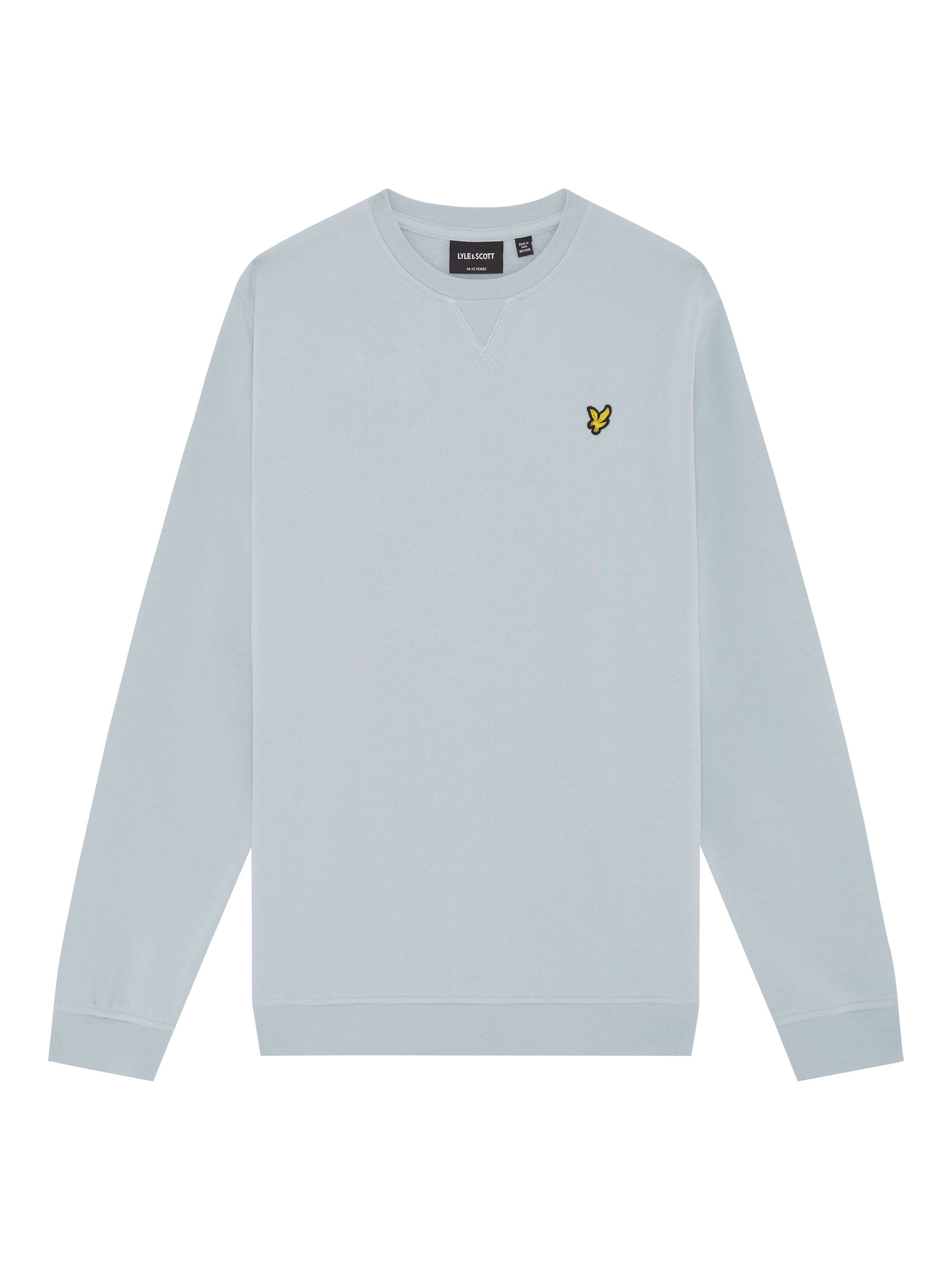 Product image 4 of 6, which shows Lyle & Scott Crew Neck Logo Sweatshirt, Opal Blue, 9-10 years