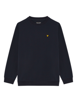 Lyle & Scott Kids' Fly Fleece Crew Neck Sweatshirt, Dark Navy, Dark Navy
