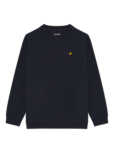 Lyle & Scott Kids' Fly Fleece Crew Neck Sweatshirt, Dark Navy, Dark Navy