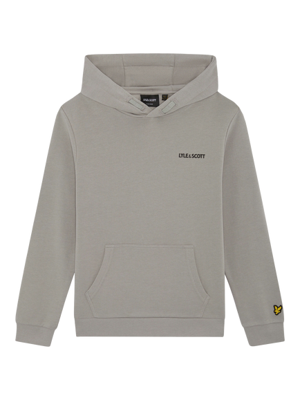 Lyle & Scott Kids' Logo Print Hoodie, Cold Grey, Cold Grey