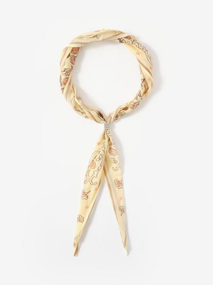 Mint Velvet Charm Detail Paisley Scarf, Yellow/Multi, Yellow/Multi