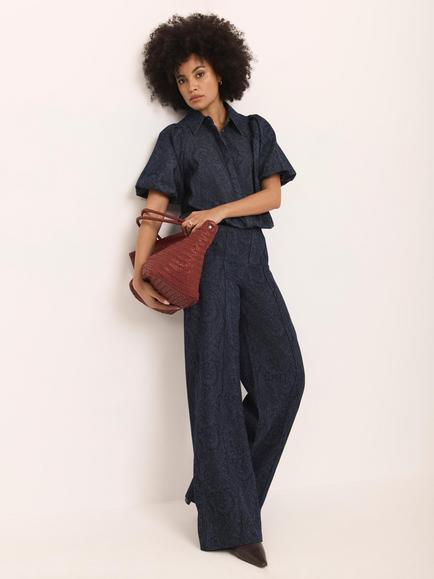Mint Velvet Wide Leg Jeans, Navy, Navy