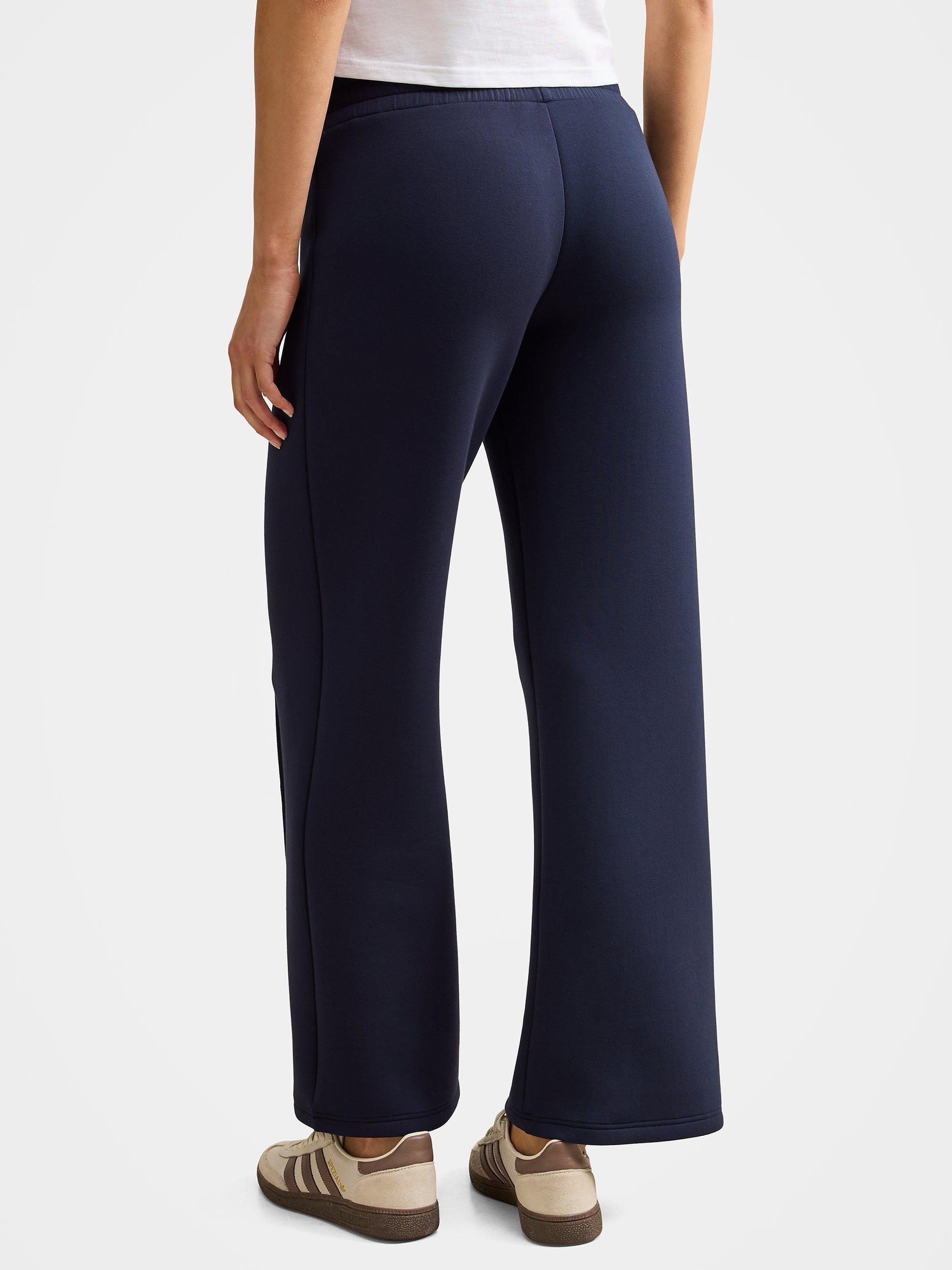 Product image 2 of 5, which shows Forever New Tiana Wide Leg Joggers, Navy, XXS