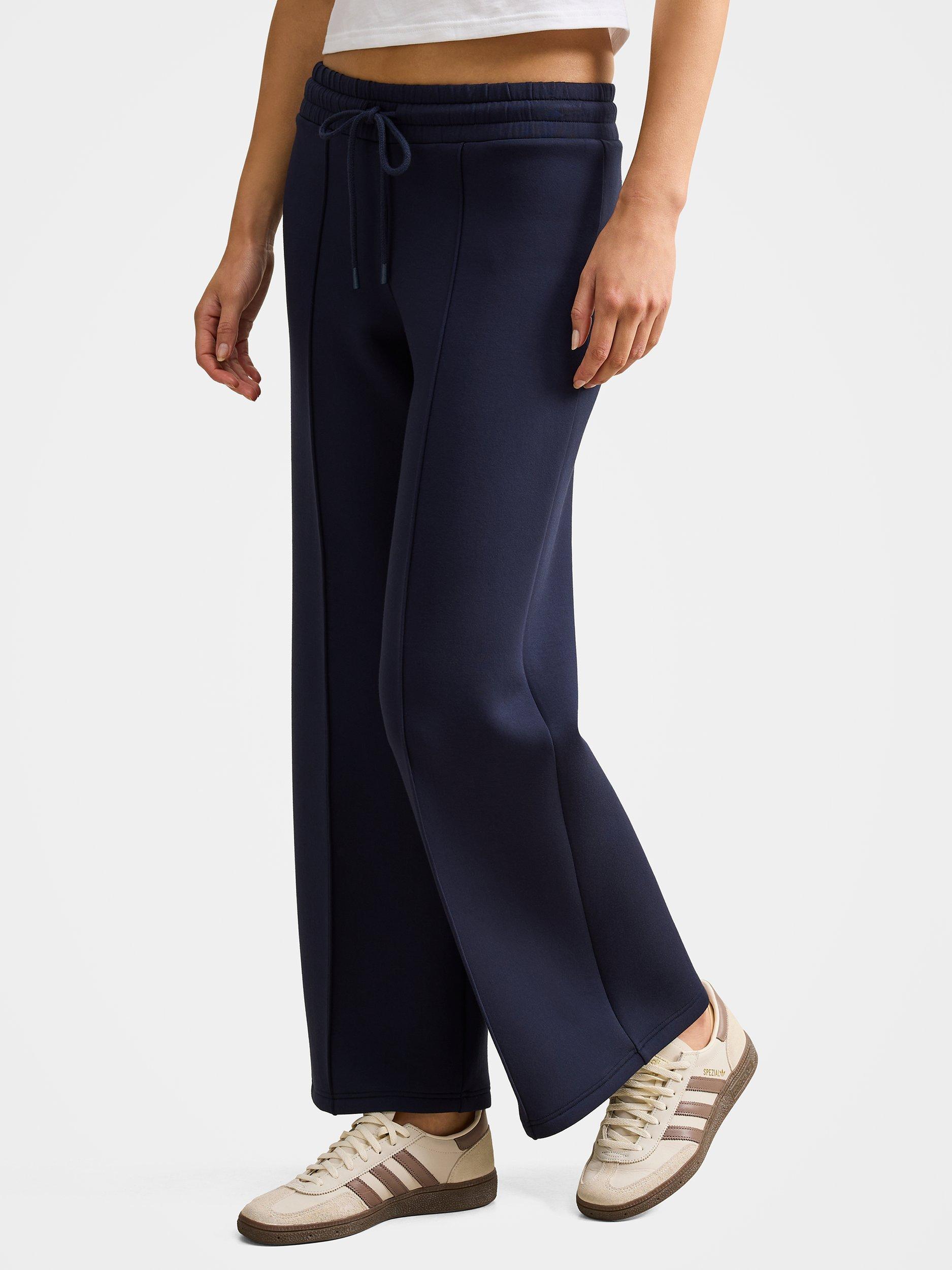 Product image 3 of 5, which shows Forever New Tiana Wide Leg Joggers, Navy, XXS