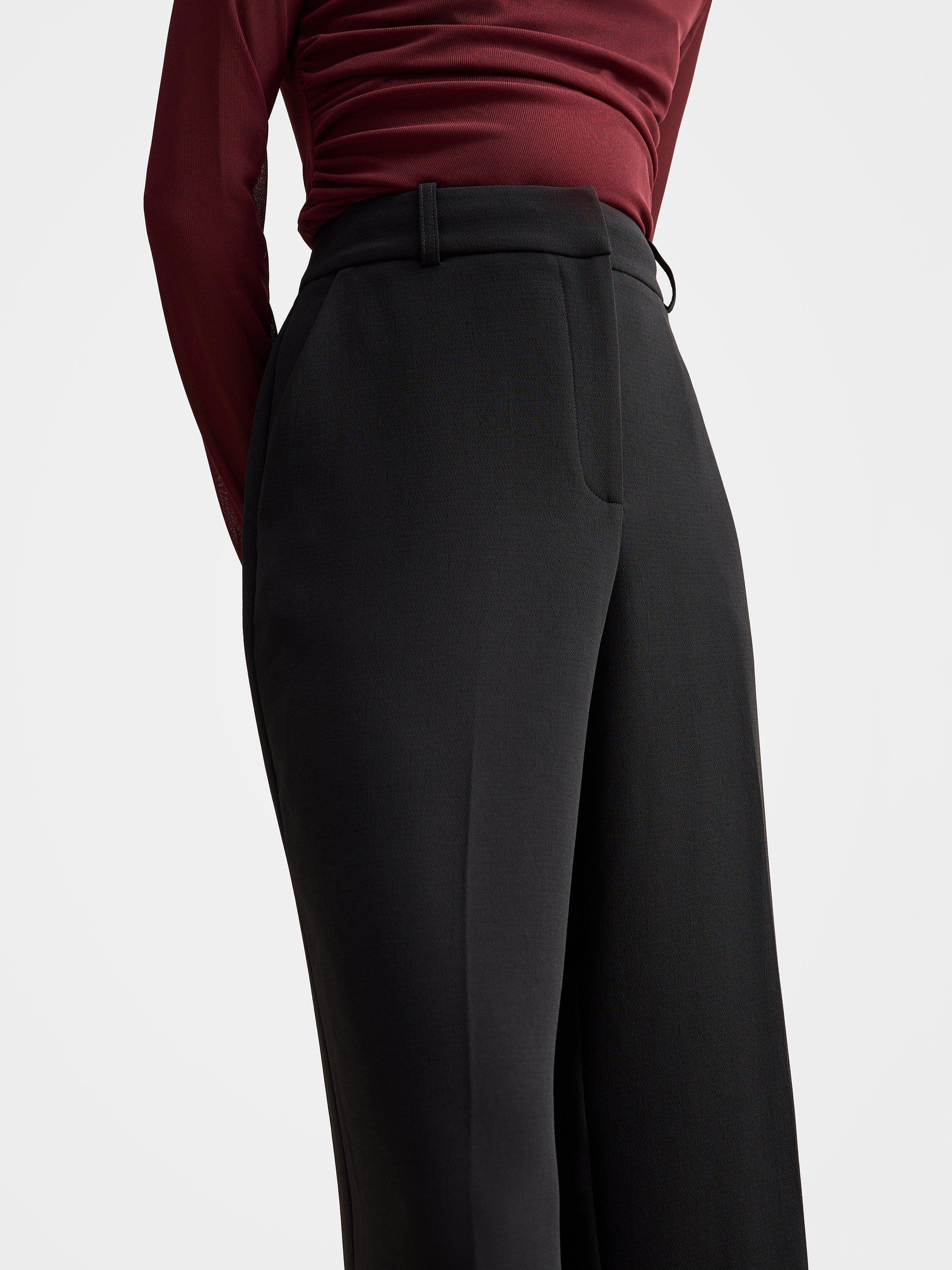 Product image 4 of 5, which shows Forever New Petite Dahlia Tailored Trousers, Black, 4