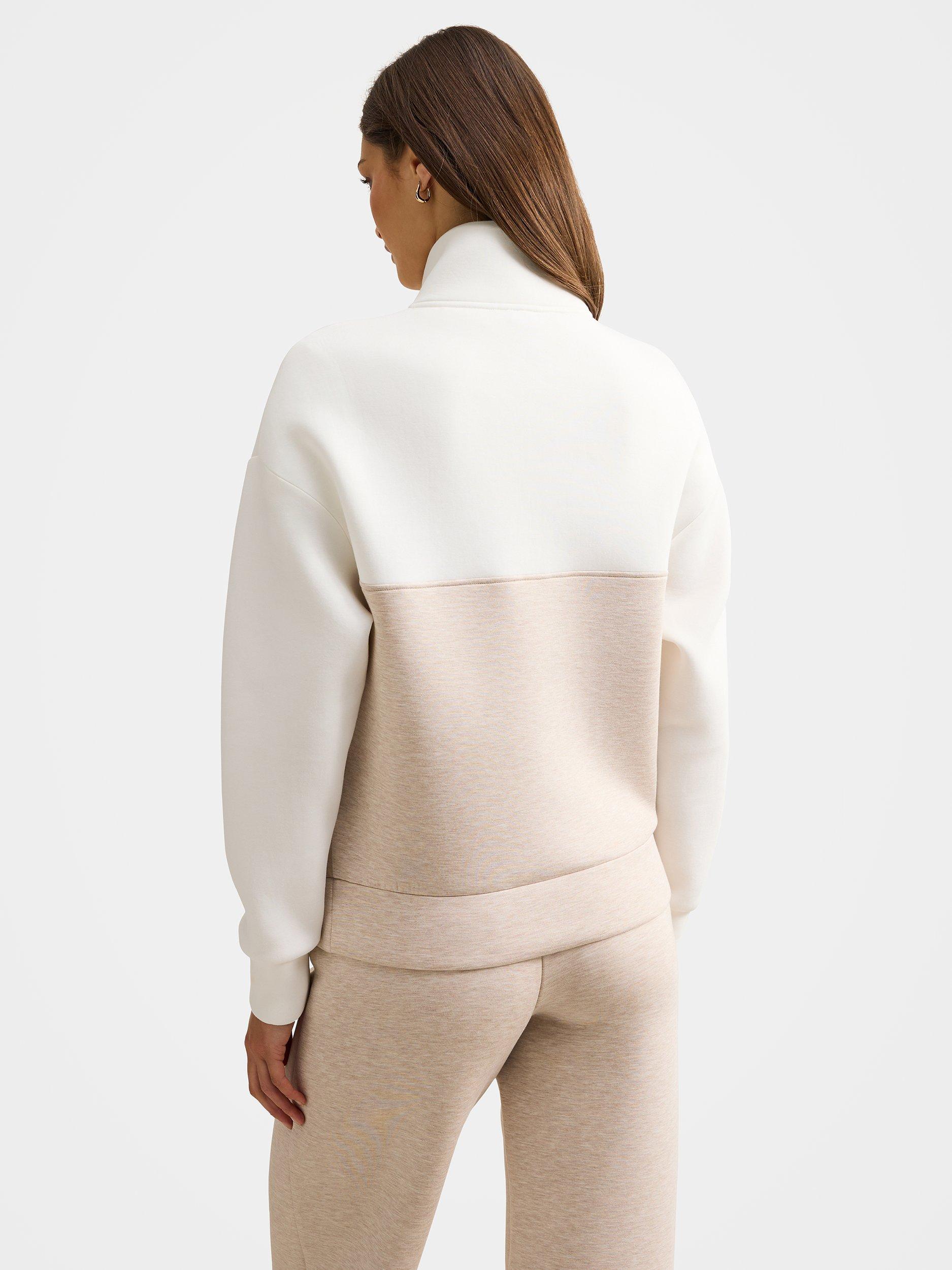 Product image 2 of 5, which shows Forever New Lya Lounge Jumper, Cream/Oat, L