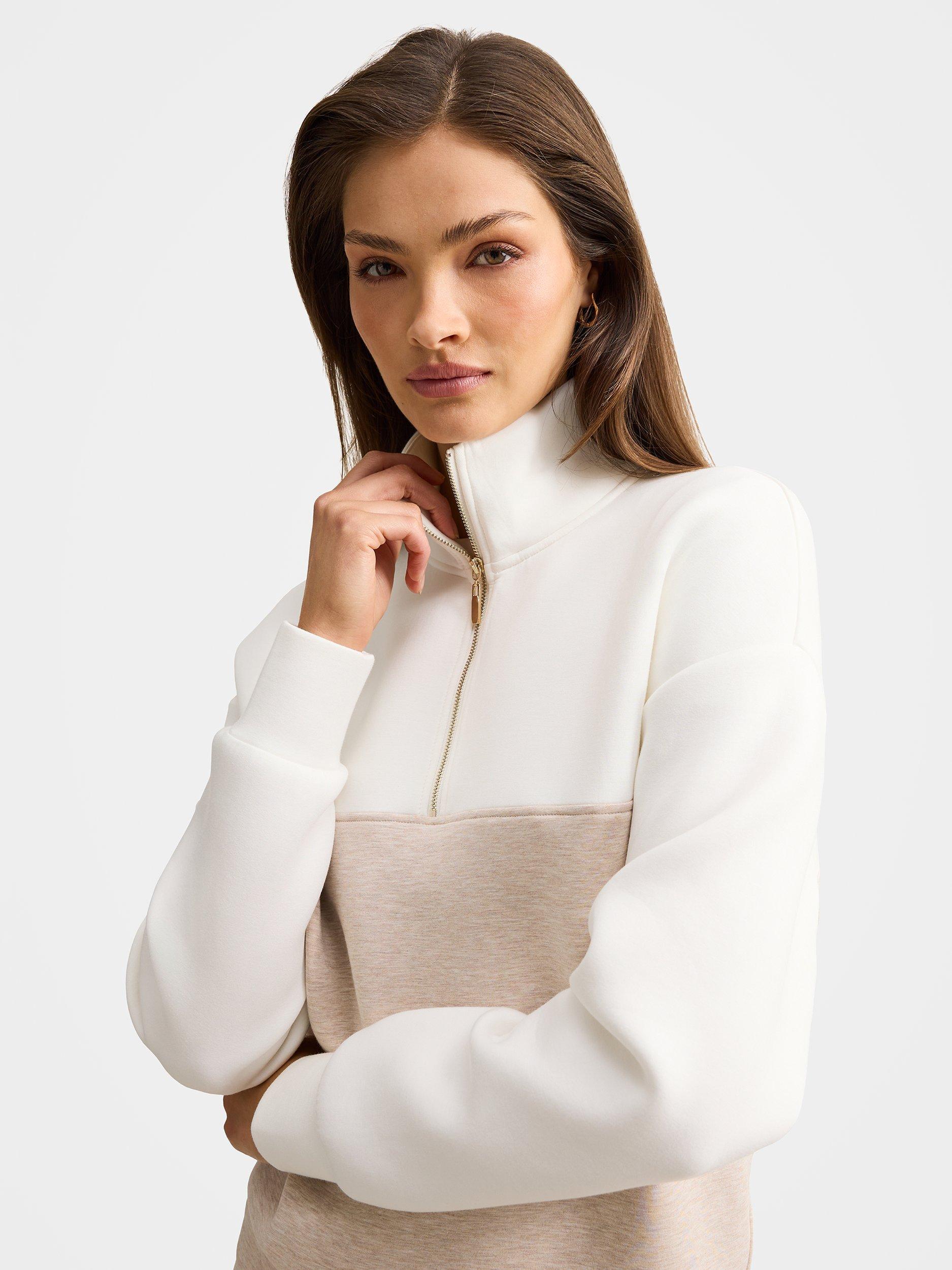 Product image 4 of 5, which shows Forever New Lya Lounge Jumper, Cream/Oat, L