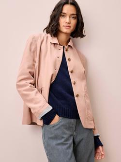 Brora Linen Blend Utility Jacket, Mocha, Mocha