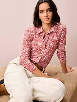 Brora Liberty Print Jersey Shirt, Multi - view 2, Multi
