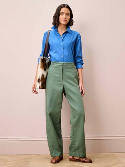 Brora Longline Long Sleeve Shirt, Sky Blue, Sky Blue