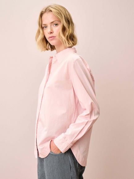 Brora Longline Long Sleeve Shirt, Blossom, Blossom