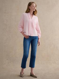 Hobbs Lucilla Cutwork Shirt, Blush Pink, Blush Pink