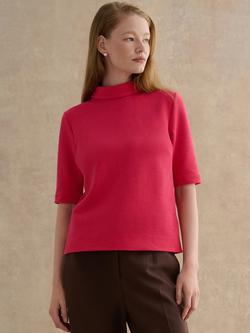 Hobbs Tali Textured Top, Berry Pink, Berry Pink