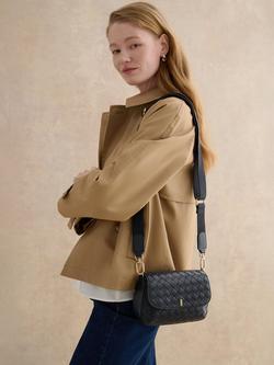 Hobbs Berwick Woven Leather Crossbody Bag, Hobbs Navy - view 2, Hobbs Navy