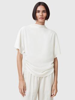 AllSaints Leslie Ruched T-Shirt, Antique White