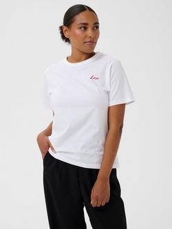 KAFFE Esme Love T-Shirt, Optical White, Optical White