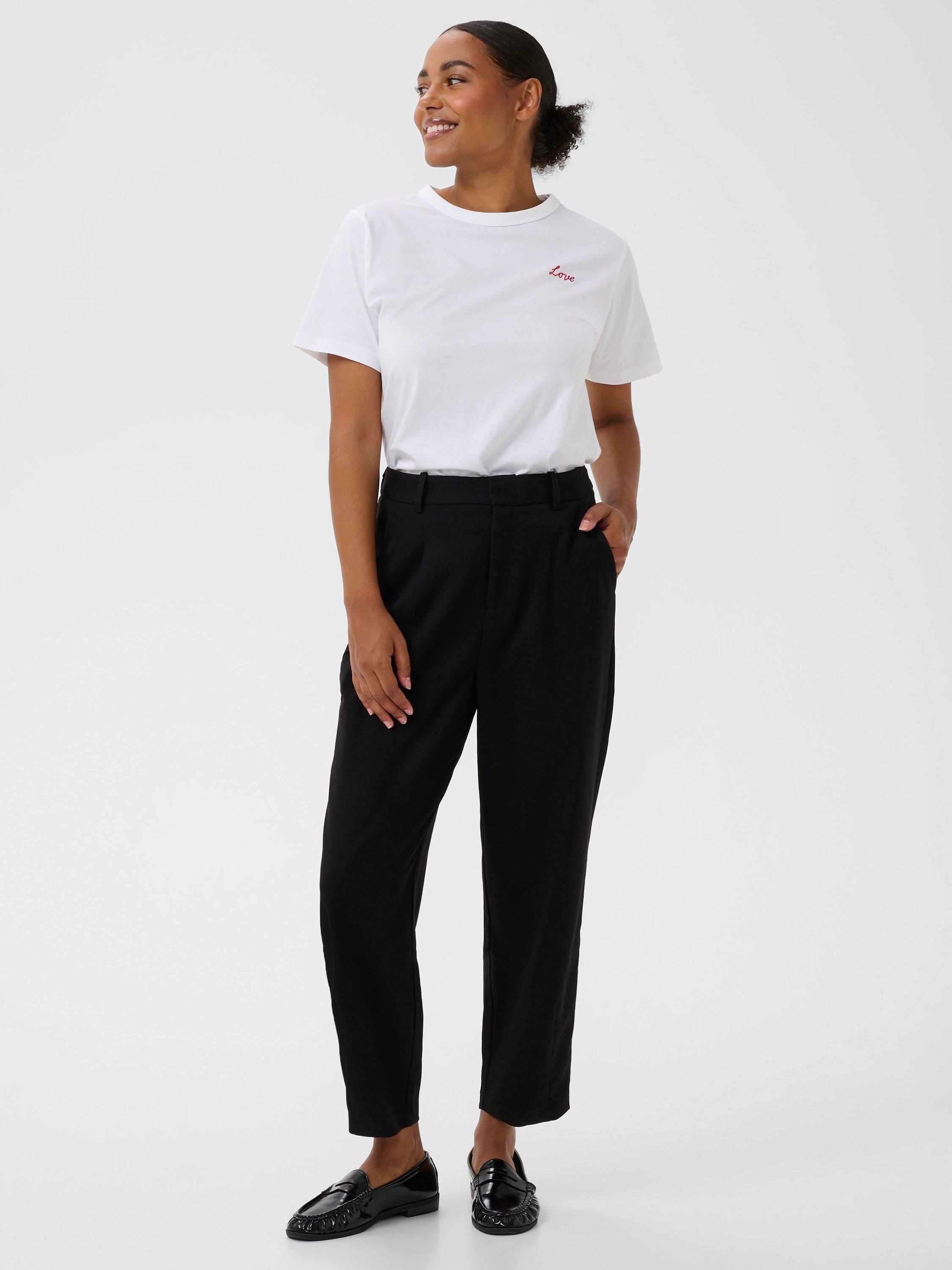 Product image 3 of 6, which shows KAFFE Esme Love T-Shirt, Optical White, XL