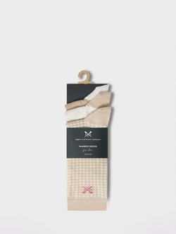 Crew Clothing Bamboo Socks, Pack of 3, Beige - view 2, Beige