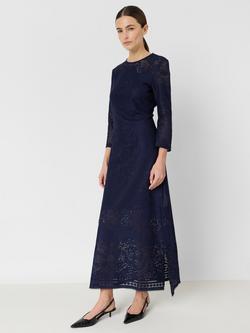 Gerard Darel Riyane Lace Maxi Dress, Ink, Ink