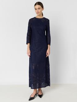 Gerard Darel Riyane Lace Maxi Dress, Ink - view 2, Ink
