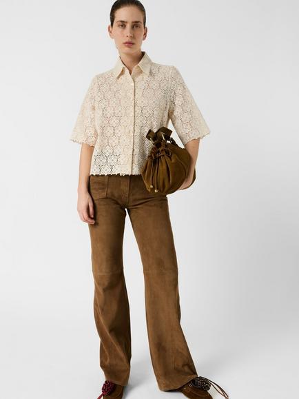 Gerard Darel Caylie Textured Floral Shirt, Natural - view 2, Natural