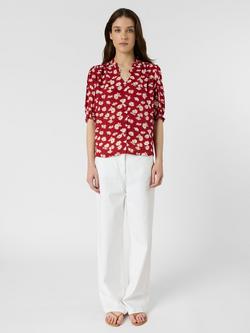 Gerard Darel Clyah Floral Shirt, Red - view 2, Red
