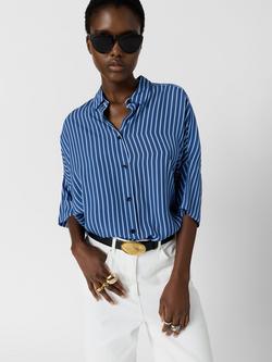 Gerard Darel Crissy Stripe Shirt, Indigo, Indigo